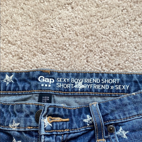 Gap Women's Blue Denim Star Shorts - Picture 2 of 4